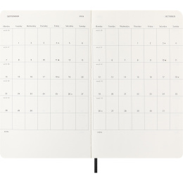 Calendar 12M Daily 2026 Softcover Large Black in the group Paper & Pads / Planners / 12-Month Planners at Pen Store (136082)