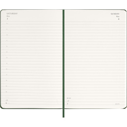 Calendar 12M Daily 2026 Hardcover Large Myrtle Green in the group Paper & Pads / Planners / 12-Month Planners at Pen Store (136083)
