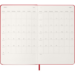 Calendar 12M Daily 2026 Hardcover Large Red in the group Paper & Pads / Planners / 12-Month Planners at Pen Store (136084)