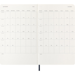 Calendar 12M Daily 2026 Softcover Large Sapphire Blue in the group Paper & Pads / Planners / 12-Month Planners at Pen Store (136087)