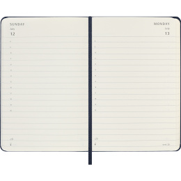 Calendar 12M Daily 2026 Hardcover Pocket Sapphire Blue in the group Paper & Pads / Planners / 12-Month Planners at Pen Store (136095)
