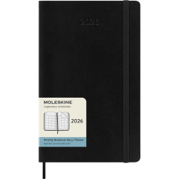 Calendar 12M Monthly 2026 Softcover Large Black in the group Paper & Pads / Planners / 12-Month Planners at Pen Store (136097)