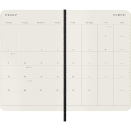 Calendar 12M Monthly 2026 Softcover Pocket Black in the group Paper & Pads / Planners / 12-Month Planners at Pen Store (136098)