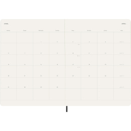 Calendar 12M Monthly 2026 Softcover XL Black in the group Paper & Pads / Planners / 12-Month Planners at Pen Store (136099)