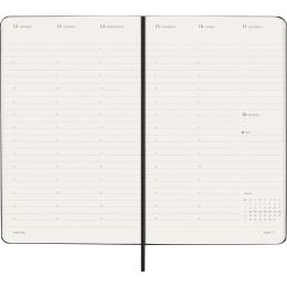 Kalender 12M Weekly Vertical PRO 2026 Hardcover Large Black in the group Paper & Pads / Planners / 12-Month Planners at Pen Store (136100)