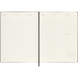 Calendar 12M Weekly Vertical PRO 2026 Hardcover XL Black in the group Paper & Pads / Planners / 12-Month Planners at Pen Store (136101)