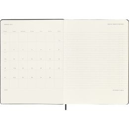 Calendar 12M Weekly Vertical PRO 2026 Hardcover XL Black in the group Paper & Pads / Planners / 12-Month Planners at Pen Store (136101)
