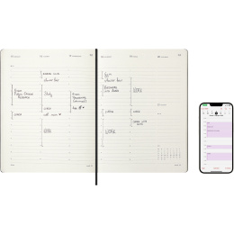 Calendar 12M M+ Digital Planner Weekly Vertical 2026 XL Black in the group Paper & Pads / Planners / 12-Month Planners at Pen Store (136102)