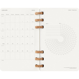 Calendar 12M Spiral Planner 2026 Large Black in the group Paper & Pads / Planners / 12-Month Planners at Pen Store (136104)