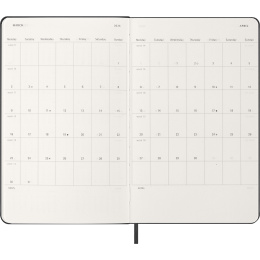Calendar 12M Weekly Horizontal 2026 Hardcover Large Black in the group Paper & Pads / Planners / 12-Month Planners at Pen Store (136106)