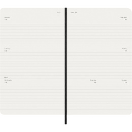 Calendar 12M Weekly Horizontal 2026 Softcover Large Black in the group Paper & Pads / Planners / 12-Month Planners at Pen Store (136107)