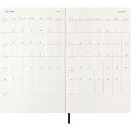Calendar 12M Weekly Horizontal 2026 Softcover Large Black in the group Paper & Pads / Planners / 12-Month Planners at Pen Store (136107)