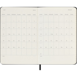 Calendar 12M Weekly Horizontal 2026 Hardcover Pocket Black in the group Paper & Pads / Planners / 12-Month Planners at Pen Store (136108)
