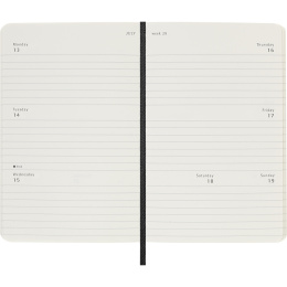 Calendar 12M Weekly Horizontal 2026 Softcover Pocket Black in the group Paper & Pads / Planners / 12-Month Planners at Pen Store (136109)