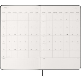 Calendar 12M Weekly Notebook 2026 Hardcover Large Black in the group Paper & Pads / Planners / 12-Month Planners at Pen Store (136110)