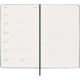 Calendar 12M Weekly Notebook 2026 Hardcover Large Myrtle Green in the group Paper & Pads / Planners / 12-Month Planners at Pen Store (136112)
