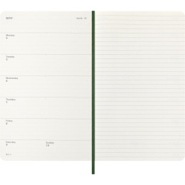Calendar 12M Weekly Notebook 2026 Softcover Large Myrtle Green in the group Paper & Pads / Planners / 12-Month Planners at Pen Store (136113)