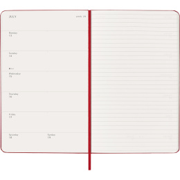 Calendar 12M Weekly Notebook 2026 Hardcover Large Red in the group Paper & Pads / Planners / 12-Month Planners at Pen Store (136115)