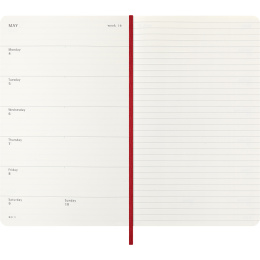 Calendar 12M Weekly Notebook 2026 Softcover Large Red in the group Paper & Pads / Planners / 12-Month Planners at Pen Store (136116)