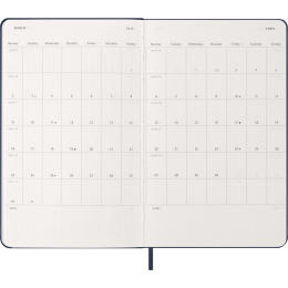 Calendar 12M Weekly Notebook 2026 Hardcover Large Sapphire Blue in the group Paper & Pads / Planners / 12-Month Planners at Pen Store (136117)