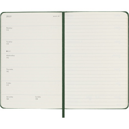 Calendar 12M Weekly Notebook 2026 Hardcover Pocket Myrtle Green in the group Paper & Pads / Planners / 12-Month Planners at Pen Store (136120)