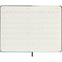 Calendar 12M Weekly Notebook 2026 Hardcover Pocket Myrtle Green in the group Paper & Pads / Planners / 12-Month Planners at Pen Store (136120)