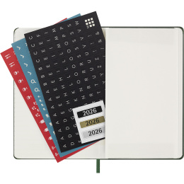 Calendar 12M Weekly Notebook 2026 Hardcover Pocket Myrtle Green in the group Paper & Pads / Planners / 12-Month Planners at Pen Store (136120)