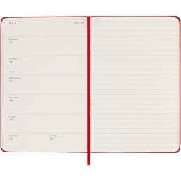 Calendar 12M Weekly Notebook 2026 Hardcover Pocket Red in the group Paper & Pads / Planners / 12-Month Planners at Pen Store (136123)