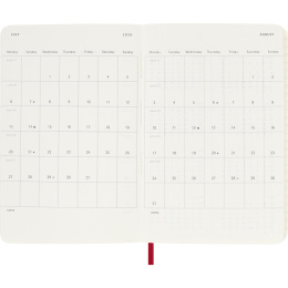 Calendar 12M Weekly Notebook 2026 Softcover Pocket Red in the group Paper & Pads / Planners / 12-Month Planners at Pen Store (136124)