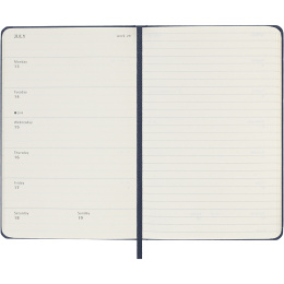 Calendar 12M Weekly Notebook 2026 Hardcover Pocket Sapphire Blue in the group Paper & Pads / Planners / 12-Month Planners at Pen Store (136125)