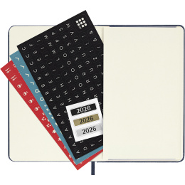 Calendar 12M Weekly Notebook 2026 Hardcover Pocket Sapphire Blue in the group Paper & Pads / Planners / 12-Month Planners at Pen Store (136125)