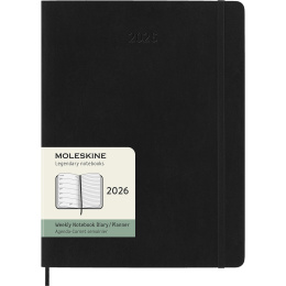 Calendar 12M Weekly Notebook 2026 Softcover XL Black in the group Paper & Pads / Planners / 12-Month Planners at Pen Store (136127)