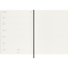 Calendar 12M Weekly Notebook 2026 Softcover XL Black in the group Paper & Pads / Planners / 12-Month Planners at Pen Store (136127)