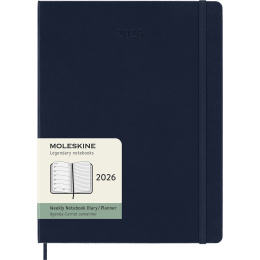 Calendar 12M Weekly Notebook 2026 Hardcover XL Sapphire Blue in the group Paper & Pads / Planners / 12-Month Planners at Pen Store (136128)