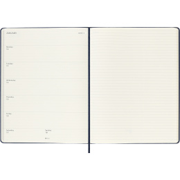Calendar 12M Weekly Notebook 2026 Hardcover XL Sapphire Blue in the group Paper & Pads / Planners / 12-Month Planners at Pen Store (136128)