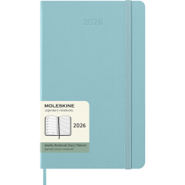 Calendar 12M Weekly Notebook 2026 Hardcover Large Aquamarine in the group Paper & Pads / Planners / 12-Month Planners at Pen Store (136132)