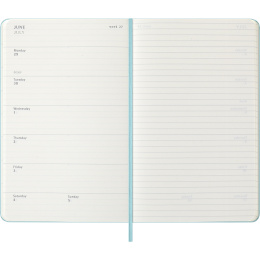 Calendar 12M Weekly Notebook 2026 Hardcover Large Aquamarine in the group Paper & Pads / Planners / 12-Month Planners at Pen Store (136132)