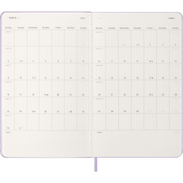 Calendar 12M Daily 2026 Hardcover Large Pastel Lilac in the group Paper & Pads / Planners / 12-Month Planners at Pen Store (136133)