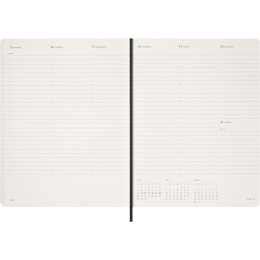 Calendar 12M Weekly Vertical Essential 2026 Softcover XXL Black in the group Paper & Pads / Planners / 12-Month Planners at Pen Store (136134)