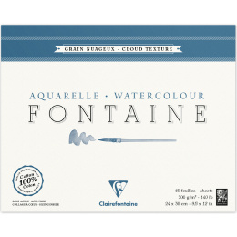 Fontaine Watercolor block Cloud Texture 24x30 cm 300g in the group Paper & Pads / Artist Pads & Paper / Watercolor Pads at Pen Store (136136)