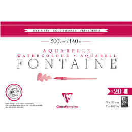 Fontaine Watercolor block CP 18x26 cm 300g in the group Paper & Pads / Artist Pads & Paper / Watercolor Pads at Pen Store (136140)