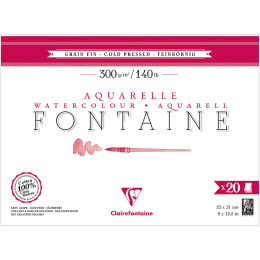 Fontaine Watercolor block CP 23x31 cm 300g in the group Paper & Pads / Artist Pads & Paper / Watercolor Pads at Pen Store (136141)