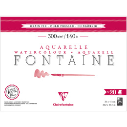 Fontaine Watercolor block CP 31x41 cm 300g in the group Paper & Pads / Artist Pads & Paper / Watercolor Pads at Pen Store (136143)
