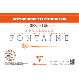 Fontaine Watercolor block HP 18x26 cm 300g in the group Paper & Pads / Artist Pads & Paper / Watercolor Pads at Pen Store (136146)