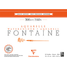Fontaine Watercolor block HP 23x31 cm 300g in the group Paper & Pads / Artist Pads & Paper / Watercolor Pads at Pen Store (136147)