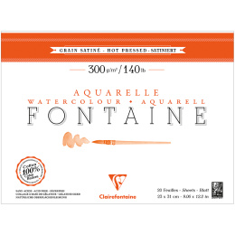Fontaine Watercolor block HP 23x31 cm 300g in the group Paper & Pads / Artist Pads & Paper / Watercolor Pads at Pen Store (136147)