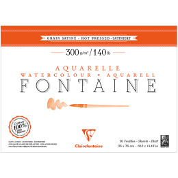 Fontaine Watercolor block HP 26x36 cm 300g in the group Paper & Pads / Artist Pads & Paper / Watercolor Pads at Pen Store (136148)