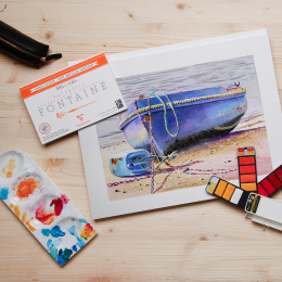 Fontaine Watercolor block HP 26x36 cm 300g in the group Paper & Pads / Artist Pads & Paper / Watercolor Pads at Pen Store (136148)