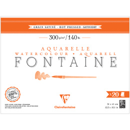 Fontaine Watercolor block HP 31x41 cm 300g in the group Paper & Pads / Artist Pads & Paper / Watercolor Pads at Pen Store (136149)