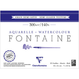Fontaine Watercolor block Semi-Glazed 18x24 cm 300g in the group Paper & Pads / Artist Pads & Paper / Watercolor Pads at Pen Store (136158)